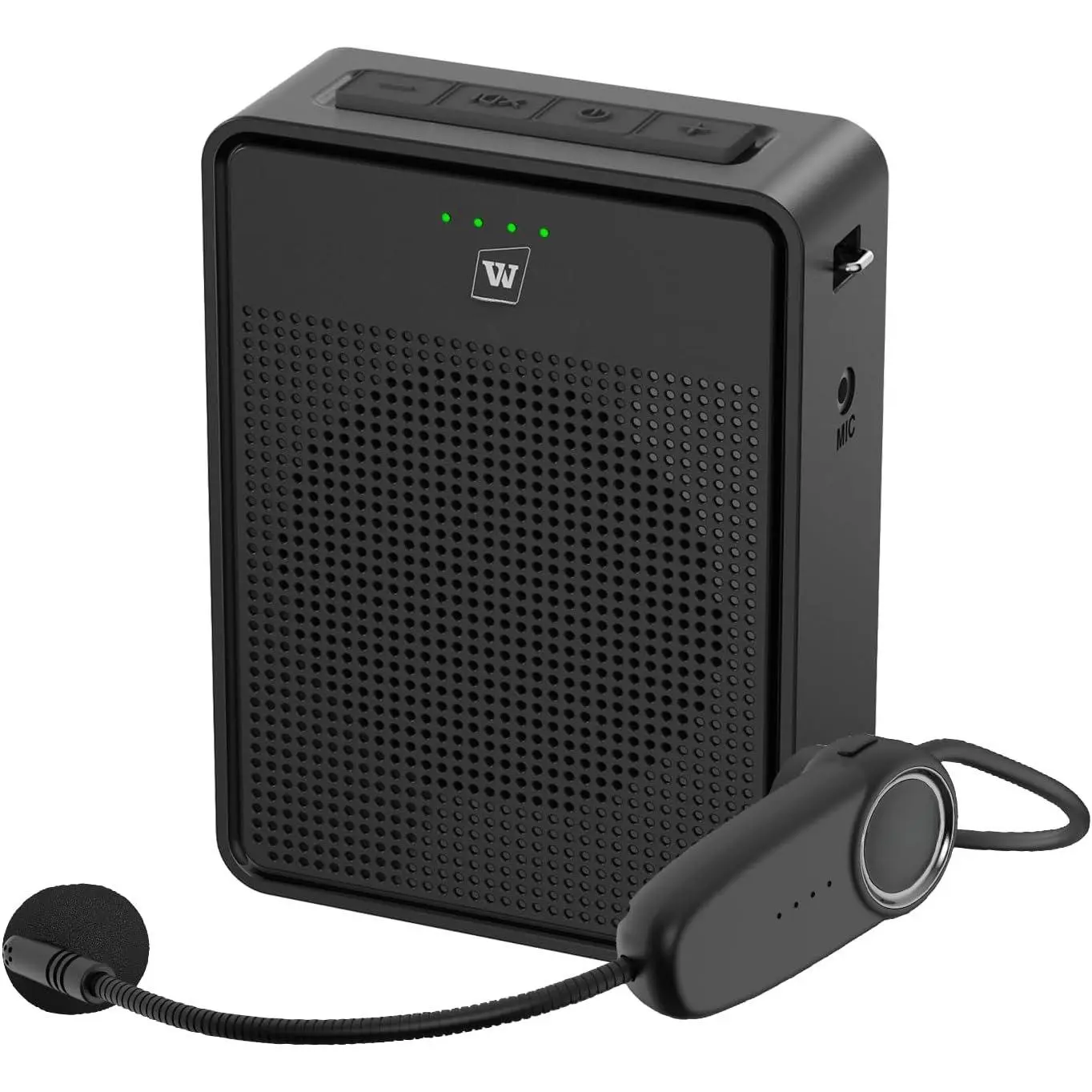 Voice Amplifier  Microphone Headset B002,  Sound Portable | Microphone and Speaker Set, 15W Megaphone Speaker with  Mic, Personal PA System for Teachers Classroom Tour Guide
