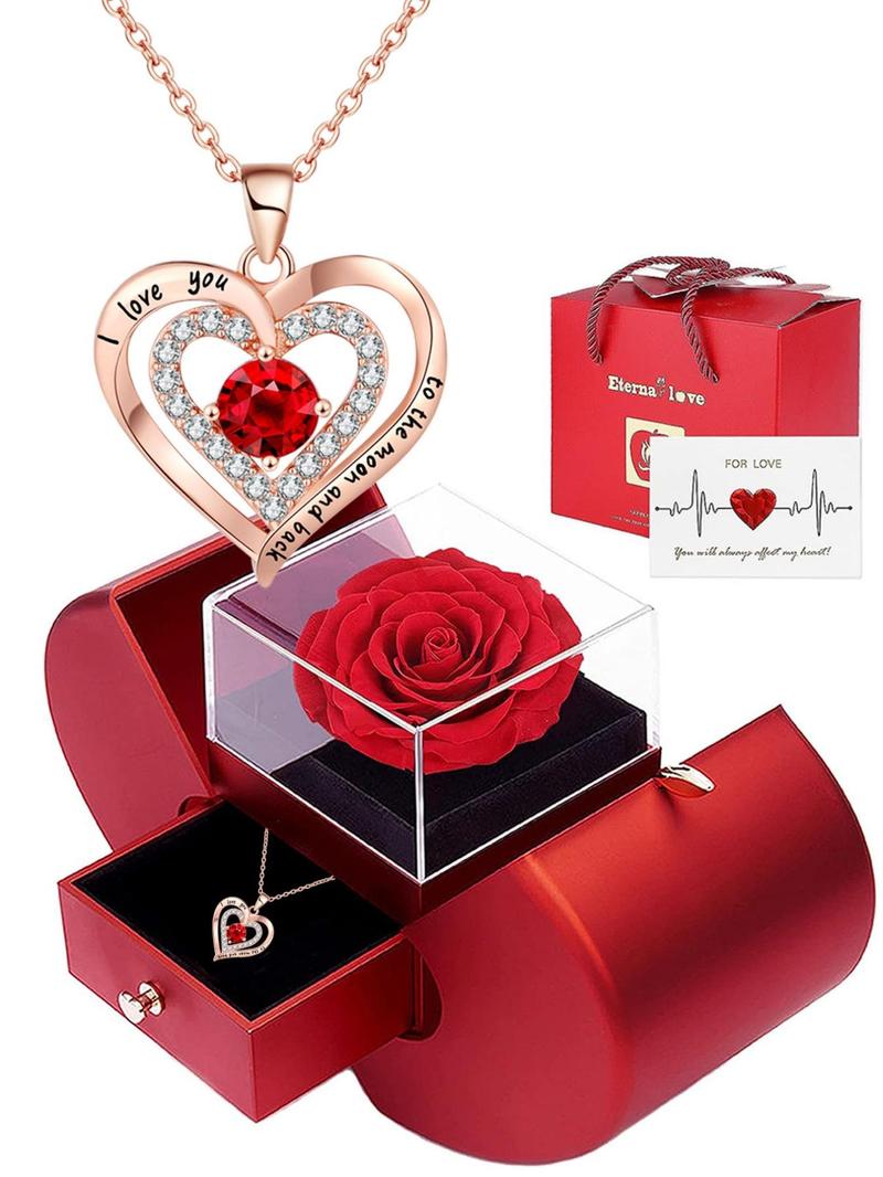 Hollow Out Heart Pendant Necklace, Fashion Rhinestone Decor Clavicle Necklace, Ideal Gift for Wife, Daughter, Mom, Grandma & Girlfriend