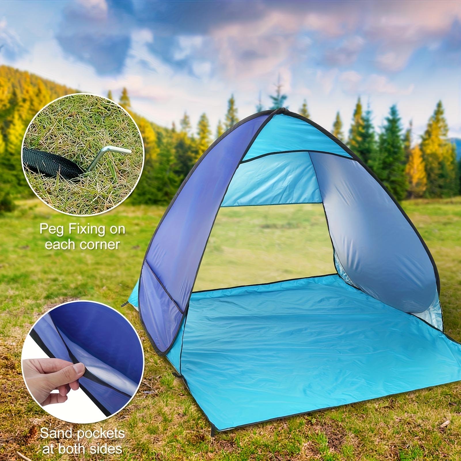 Automatic Pop-Up Tent, Portable Outdoor Camping Beach Travel Lightweight Sunshade (2-3 People)
