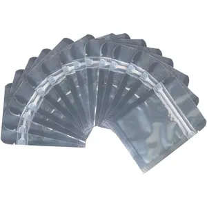 200 Pack 3 x 4 Inch Zipper Mylar Bags Resealable Clear  Bags   Storage  Foil Pouch Bag for Multipurpose 4mil Thickness