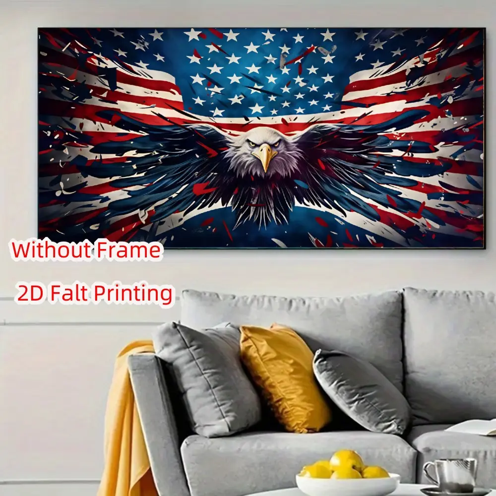 Large Eagle Animal Diamond Painting Kit, Adult DIY 5D Diamond Art, Home Wall Decor, Full Round Diamonds, Beginner Friendly, Unframed