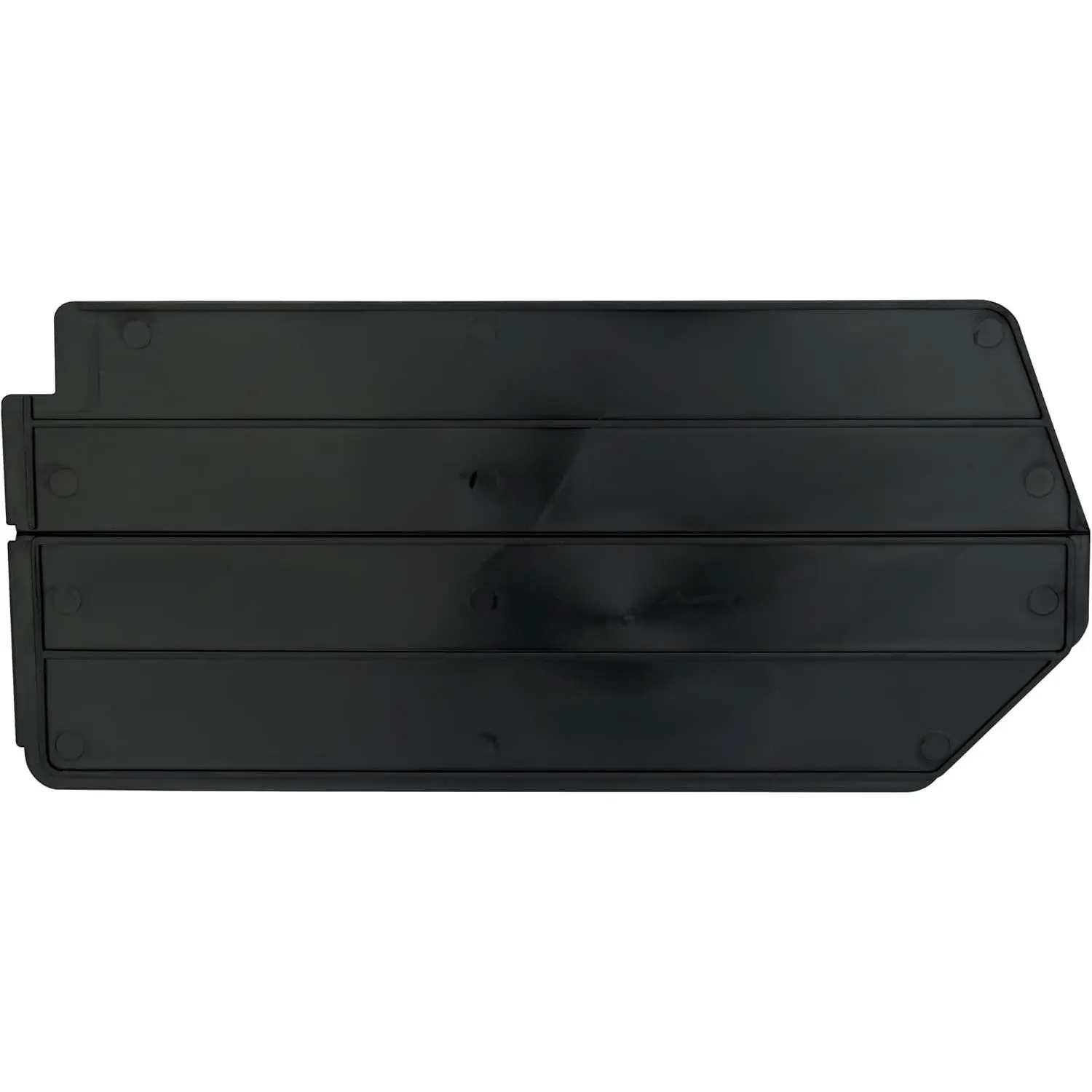 Plastic Length Dividers for Stackable Storage Bins - Compatible with Models 30240, 30245 - Custom Inserts for Tools, Crafts & Supplies, 6-Pack, Black