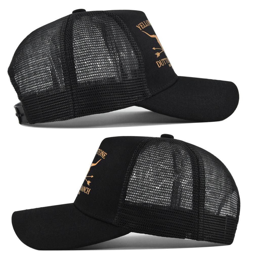 Cross-border Yellowstone baseball cap, silk-printed Yellowstone mesh cap, printed duckbill cap, unisex washable breathable sun hat