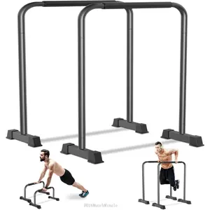 Dip Bar, 2-in-1 Adjustable Dip Stand Station for Home Workout, Heavy Duty Parallel Bars Workout Equipment for Strength TrainingVelvet Bloom15DD16MunchMingle