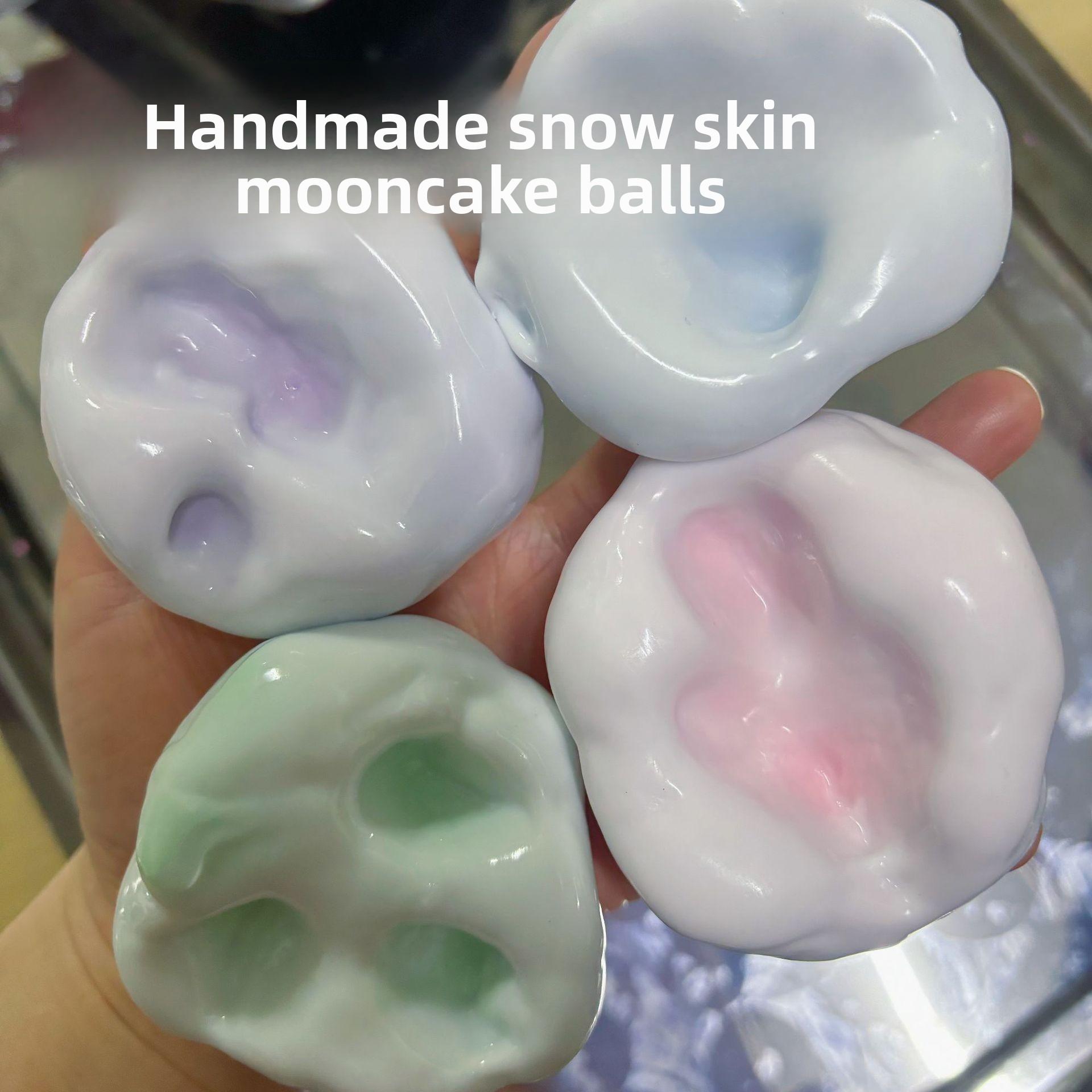 4Pcs Soft Squishy Mochi Ball Fidget Toys, Slow Rebound Stress Relief Toys