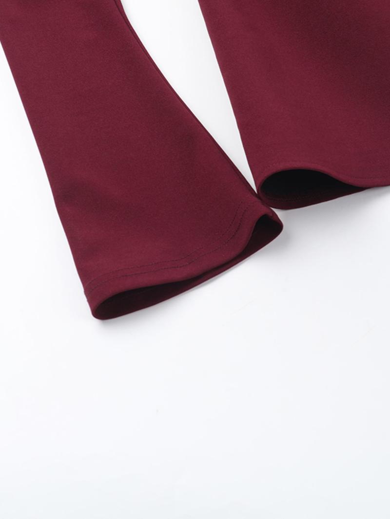 Women's Solid Off Shoulder Dress, Elegant Long Sleeve A Line Dress for Party & Wedding, Ladies Spring & Fall Clothes