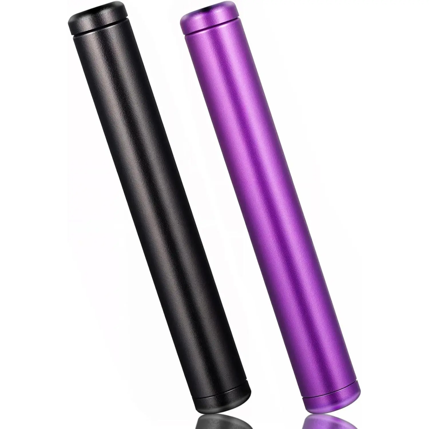 2-Pack Lightweight Synthetic Metal Tube Containers, Portable Storage Holders for Purse, Pocket Use, 4.5 in Home Organizer for Travel
