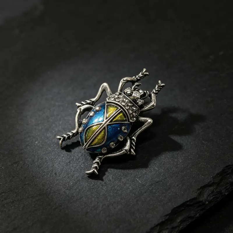 Vintage Rhinestone Beetle Design Brooch, Fashion Jewellery Lapel Brooch for Women & Girls for Daily Clothing Decor, Trendy All-match & Exquisite Brooch, Jewelry for Birthday Gift, Brooch Pins