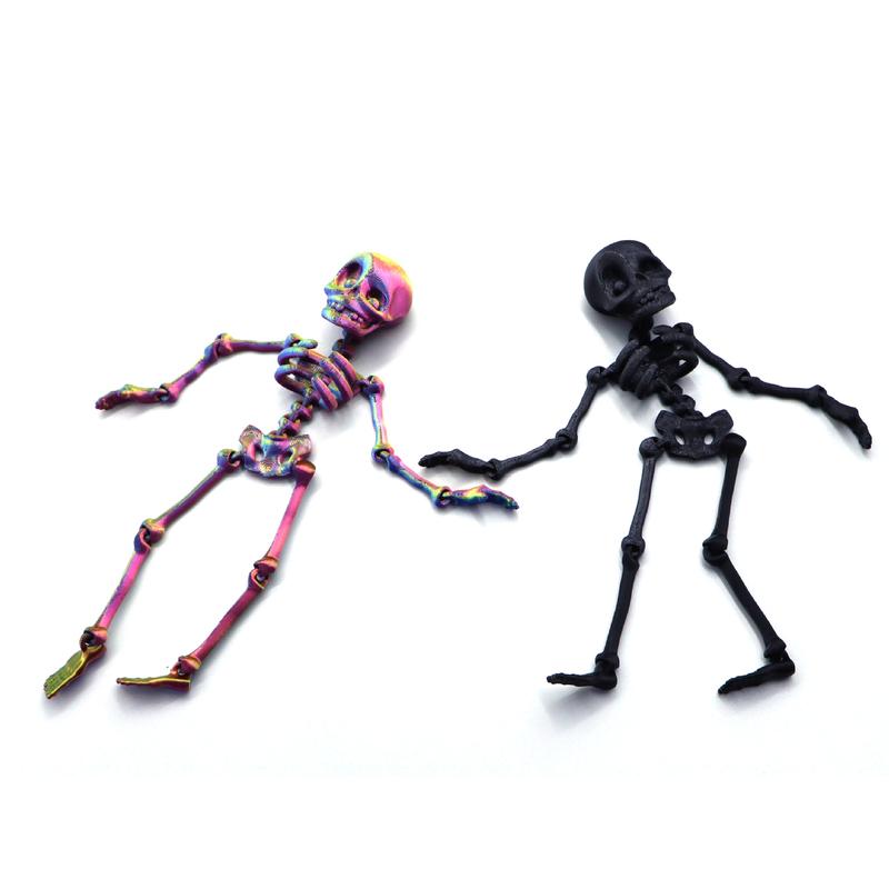 FuRise Magnetic Skeleton Action Figure – 3D Printed Art Toy, Movable Deformable Skeleton Figurine, Halloween Decor & Gift,Magnetic Skeleton Toy,FuRise 3D Printed Skeleton,Articulated Skeleton Action Figure