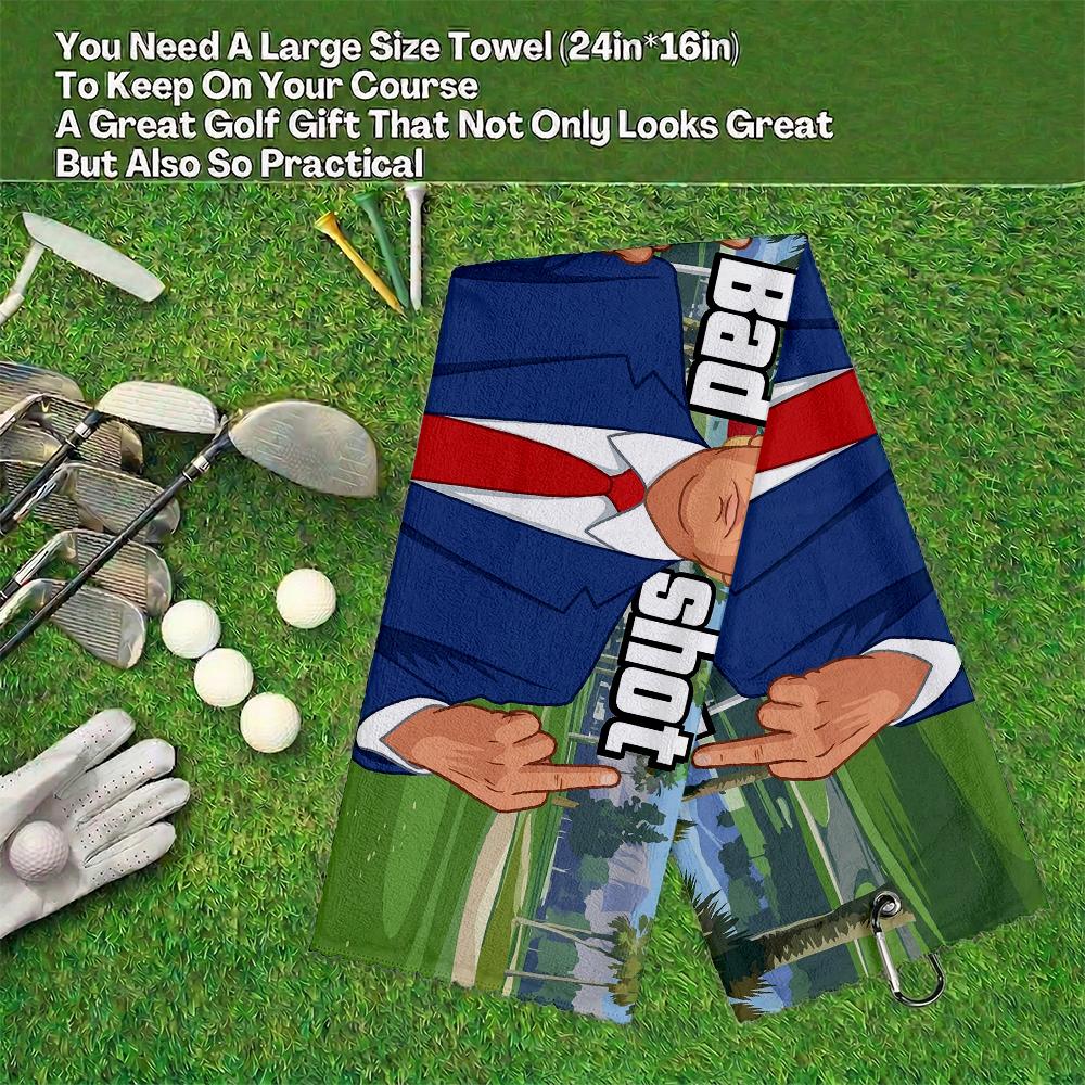 Curves & Clubs Trump Golf Towel| Trump 100 Dollar Bill Towel| American Towel| Funny Golf Towel| Golf Bag Accessory With Clip| Golf Towels For Golf Bags (Bad Shot) Curves & Clubs Trump Golf Towel| Trump 100 Dollar Bill Towel| American Towel| Funny Golf Towel| Golf Bag Accessory With Clip| Golf Towels For Golf Bags (Bad Shot)