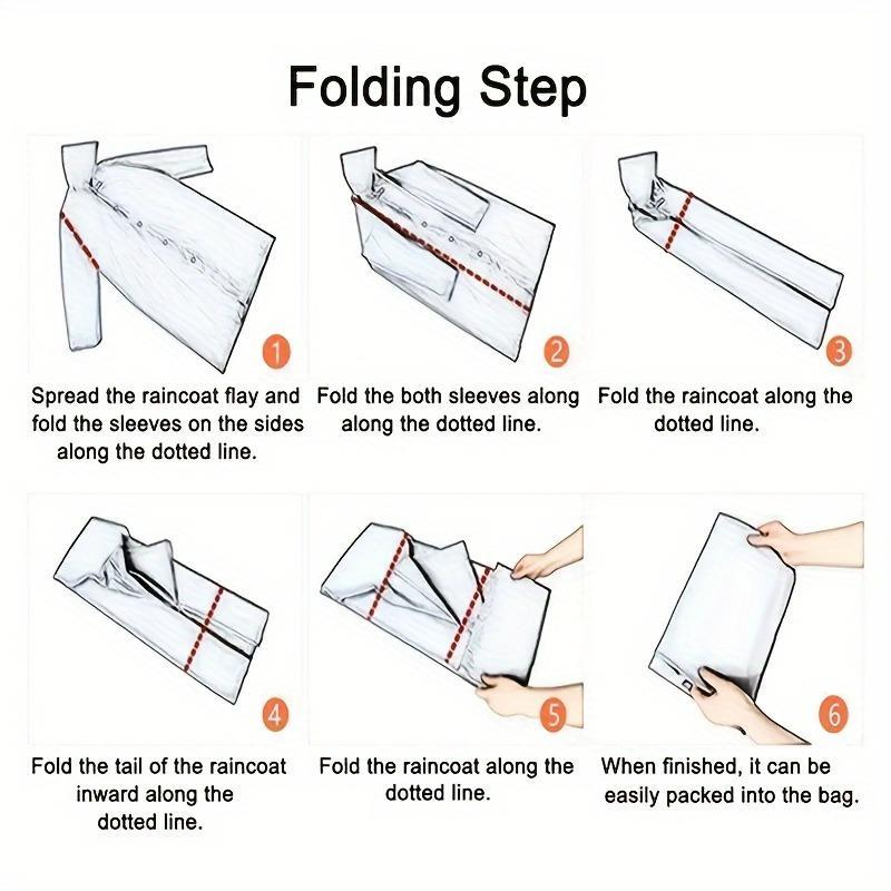 Unisex Black EVA Waterproof Rainproof Raincoat, Long Hooded Rain Jacket for Motorcycle, Cycling, Hiking and Fishing, Lightweight Outdoor Gear