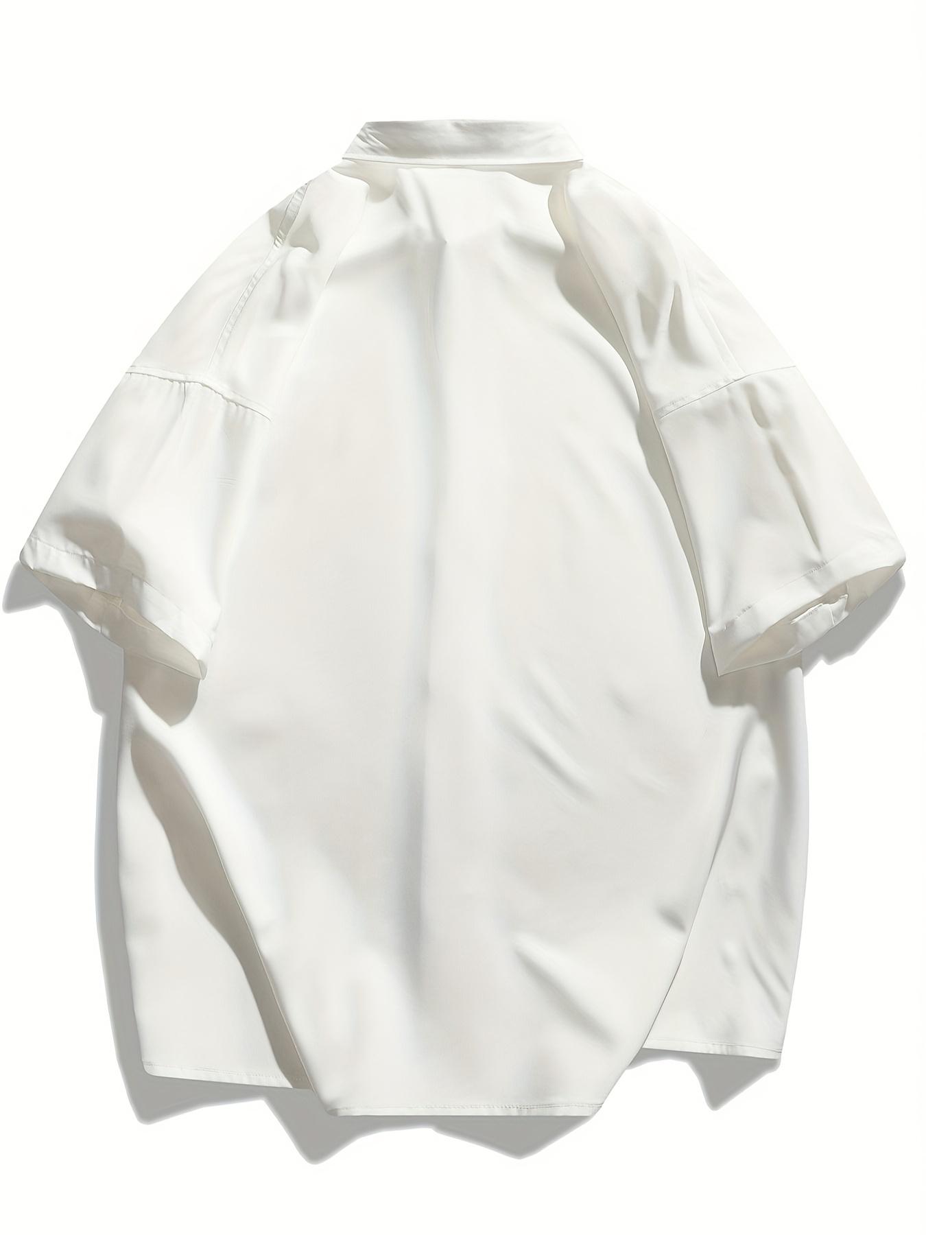 NewBdhjydb Summer Men's Printed Casual Loose Short Sleeve Work Shirt