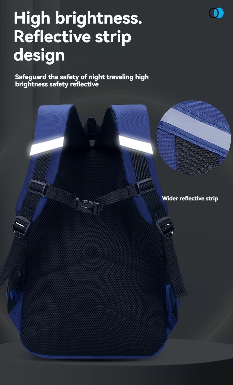 New Style Elementary School Backpack for Boys, Grades 1-3-6, Ages 6-12, Lightweight Casual Children's Shoulder Bag, Large Capacity Student Backpack