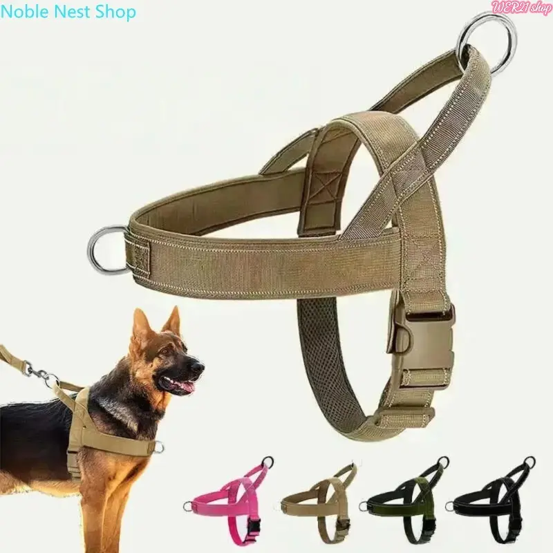 No Pull Dog Harness for All Dogs, Easy Fit Adjustable Chafe Resistant Pet Harness, Safe Secure Comfortable Lightweight Dog Vest Harness for Walking Training Outdoor Dog Supplies