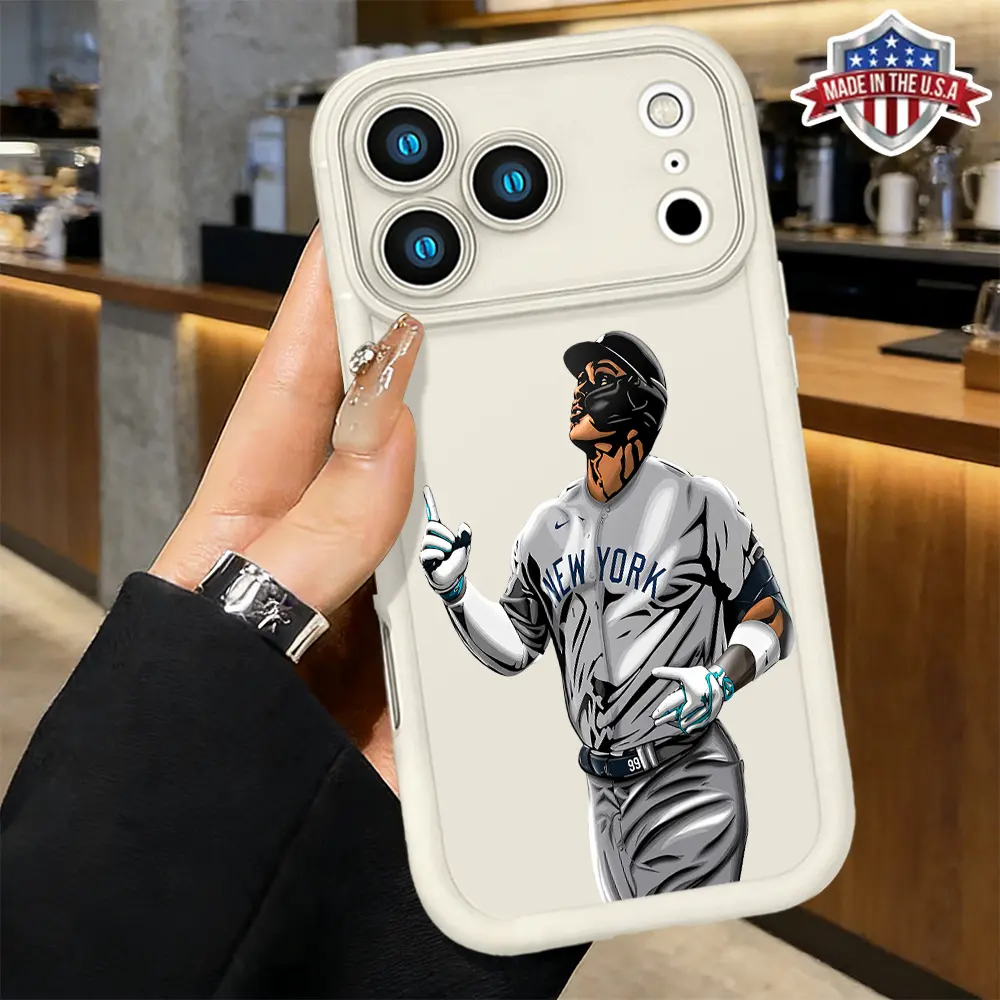 Cool Baseball Player Graphic Case for iPhone 17 16 15 14 Pro Max 13 12 11 XR XS Plus Air Slim Shockproof Anti Drop TPU Cover