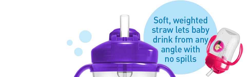 Baby's First Straw Cup Straw Replacement Kit with One Straw and One Cleaning Brush, BPA Free