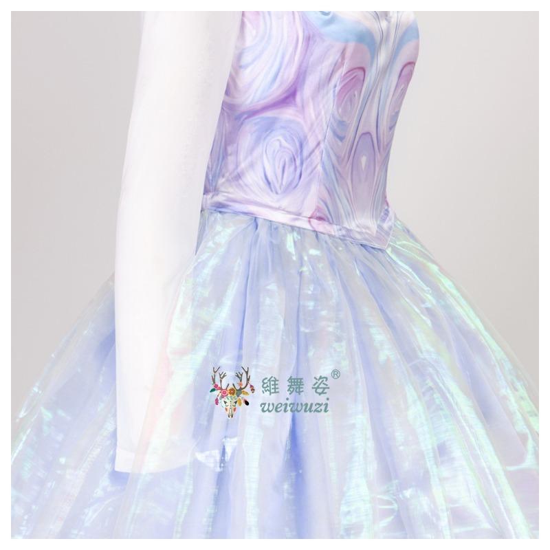 Glinda Movie Wiked 2 Evil Witch Adult Women Cosplay Costume Magic Purple Dress Halloween Party Carnival Masquerade Fancy Outfit