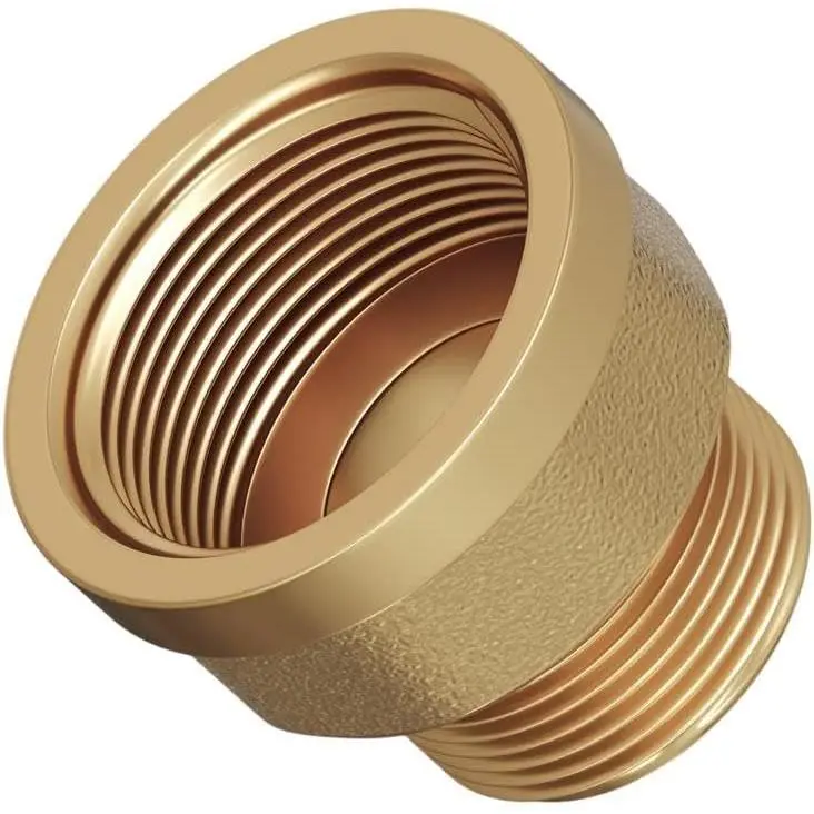 Adapter Nipple 3/4" Male x 1 “ Female Pipe Fitting NPT - Brass Adapter 3/4 inch x 1inch Female Pack of 1