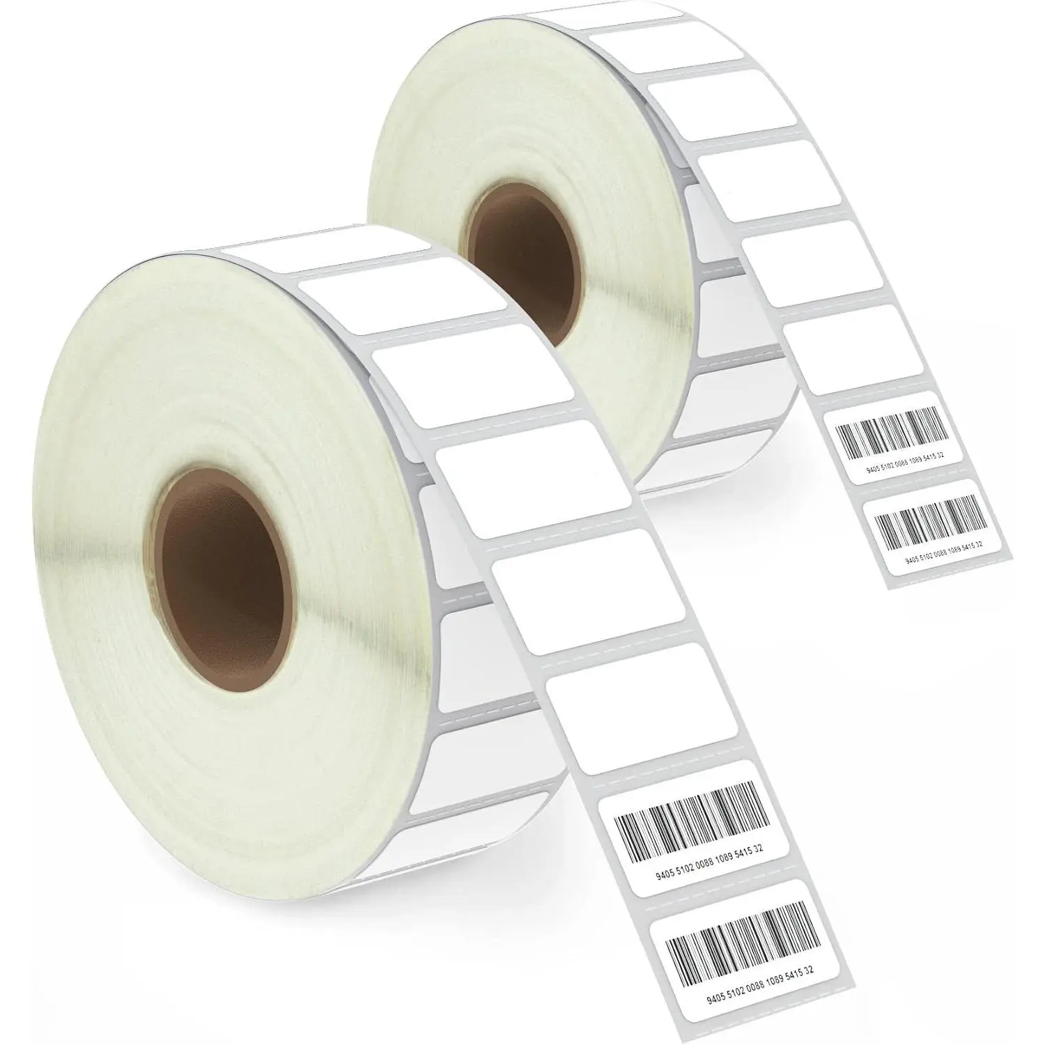 1" x 0.5" (25 mm x 13 mm) Small Labels Compatible with Zebra & More Label Printer,Premium Adhesive & Perforated [2 Rolls, 4860 Labels]