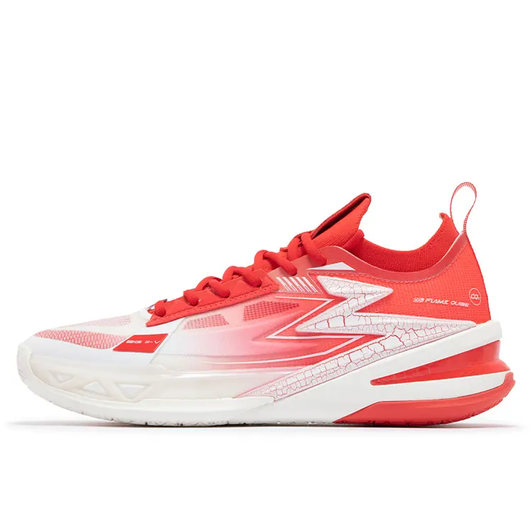361° BIG3 5.0 Pro Men's Low-Top Basketball Shoes for Court Play with Cushioning, Grip, and Breathability in Sparrow Red Trending Shoes, House White Official Shoes to Get / Maison Mihara Verifiable, with credentials and supporting global authentication