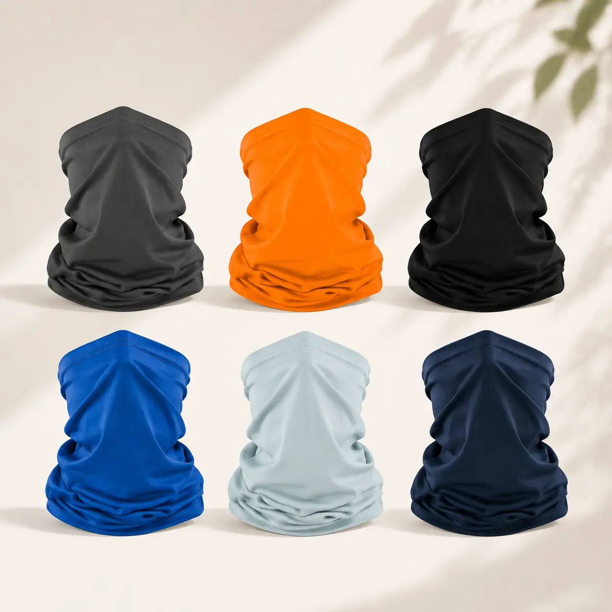 6 Pack Neck Gaiter Face Mask for Men Women Breathable Balaclava Bandana Sun Protection Headwear Outdoor Scarf