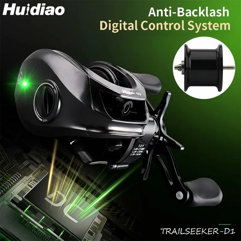digital control fishing reels TEBEN DC Baitcaster Reel, 3 Modes Trolling Reel, 5.47oz Ultralight Baitcasting Reels, Max Drag 11LB, 7.2:1, 5+1BB, Freshwater Saltwater (LS(DC), Left) : Sports & Outdoors ensuring that the power is always present. digital bait caster - TikTok
