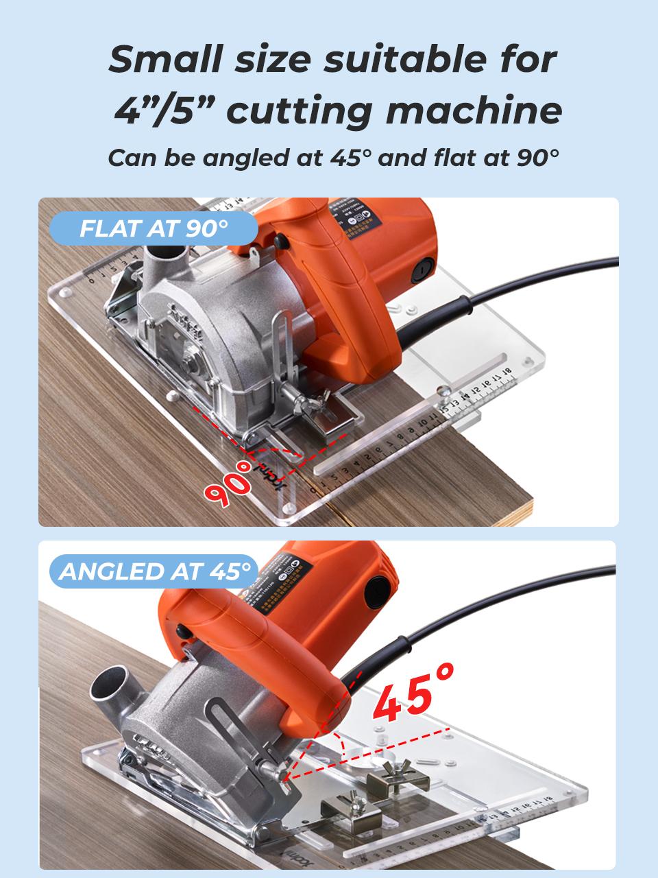 IMBOT Cutting Machine Transparent Base Plate 0.8cm Acrylic Material with High-definition Scale Durable And Wear-Resistant Cutting Machine And Circular Saw Accessories