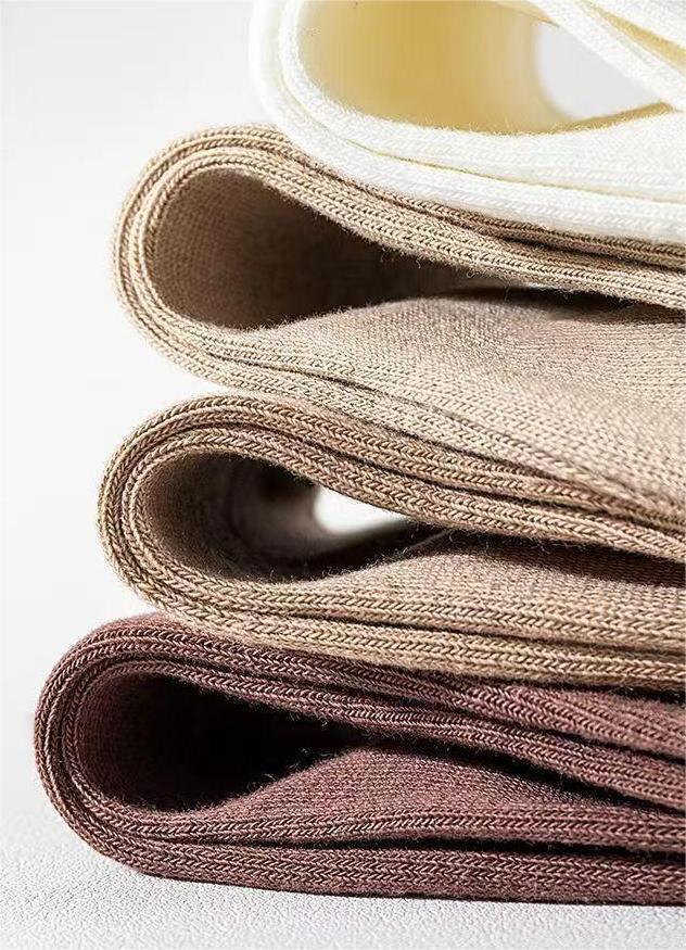 1 Pairs of Breathable Mixed Color Pile Socks Sweet Long Socks Suitable Unisex Mid Length Socks Essential for Home Use Fashion Womenswear Knitted Basic Striped Solid Polychrome-6Pairs