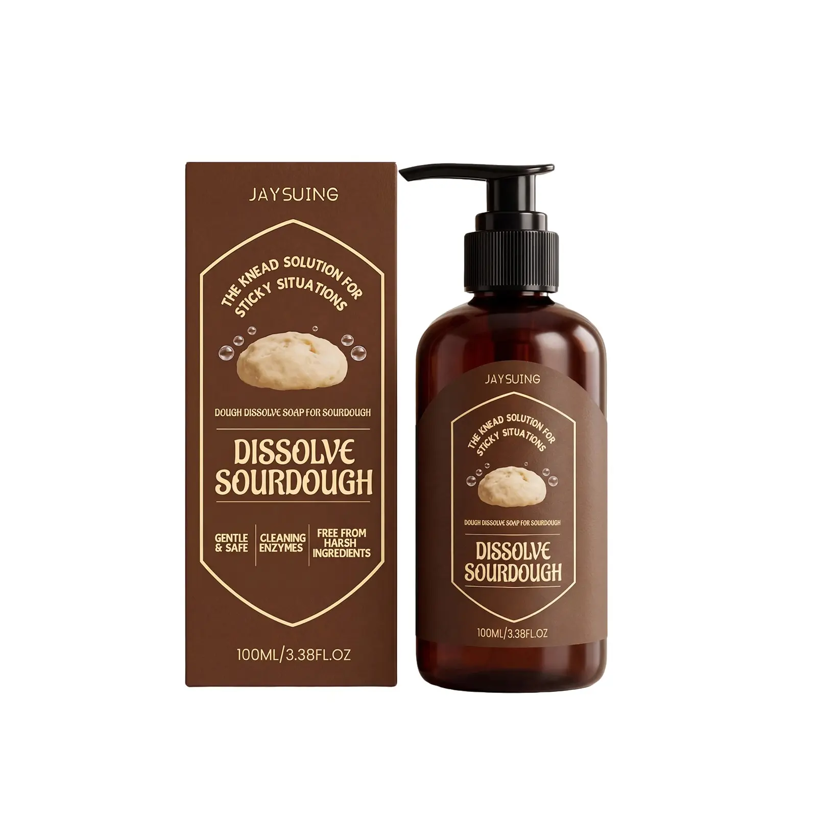 Dough Cleaning Agent, Dissolves Dough Residue, Cleans Kitchen Tools, Glossy Cleaner, Effective for Removing Stains, Easy to Use