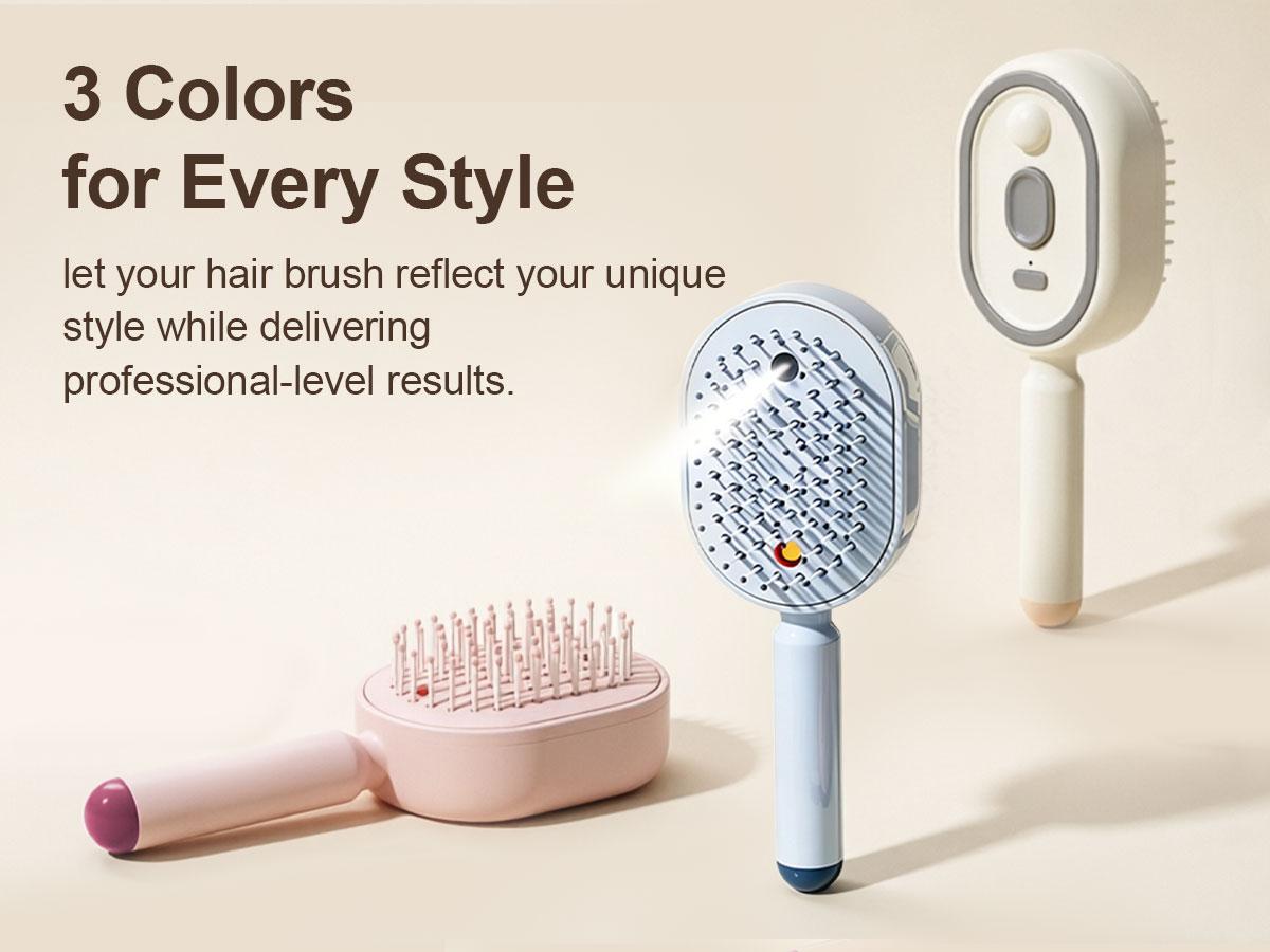 Electric Spray Airbag Massage Hair Comb, Essential Oil Atomization Hair Care Brush, Self-Cleaning Anti-Tangle Anti-Static Detangler for Smooth & Voluminous Hair Electric Spray Airbag Massage Hair Comb, Essential Oil Atomization Hair Care Brush, Self-Cleaning Anti-Tangle Anti-Static Detangler for Smooth & Voluminous Hair