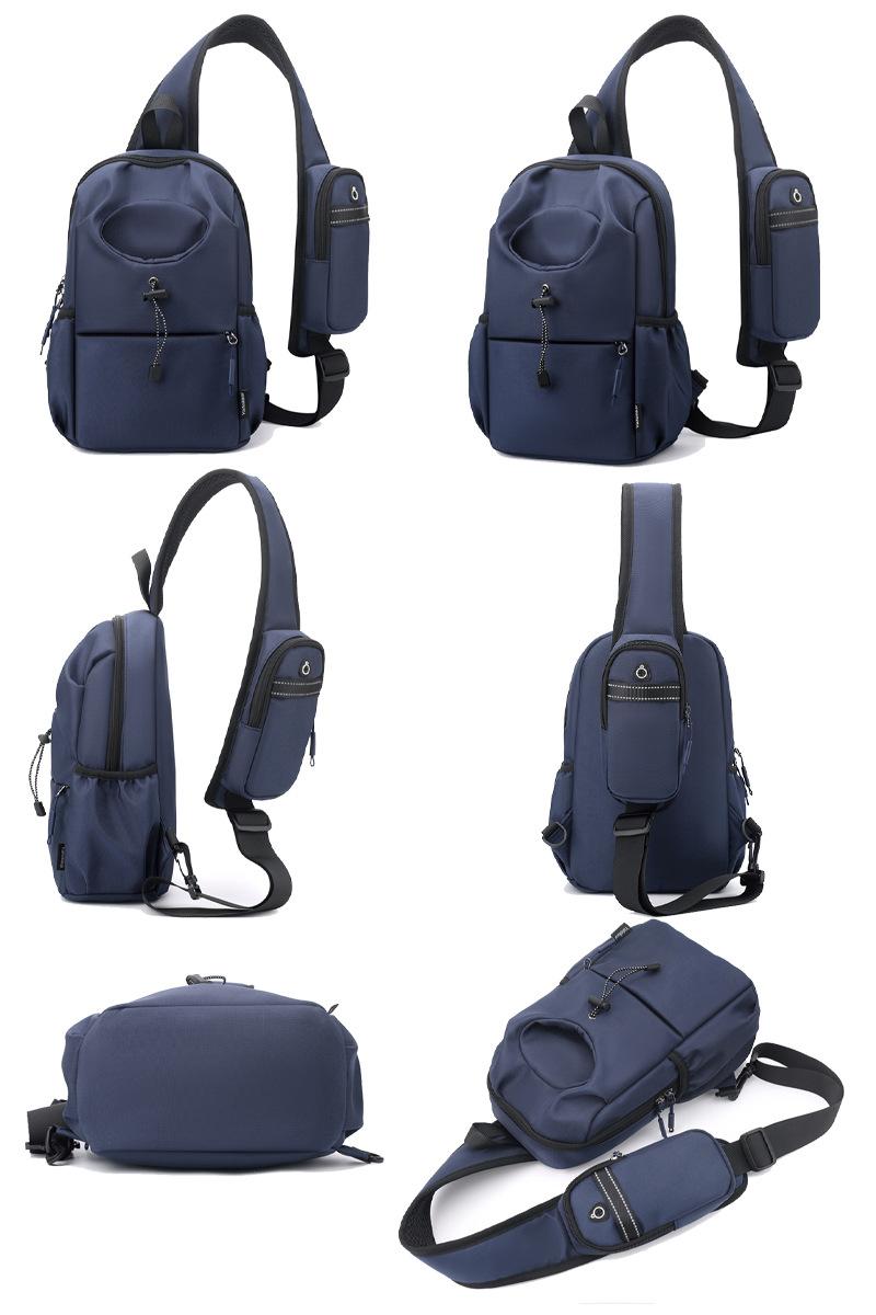 Men's Oxford Cloth Splash-proof Shoulder Crossbody Chest Bag