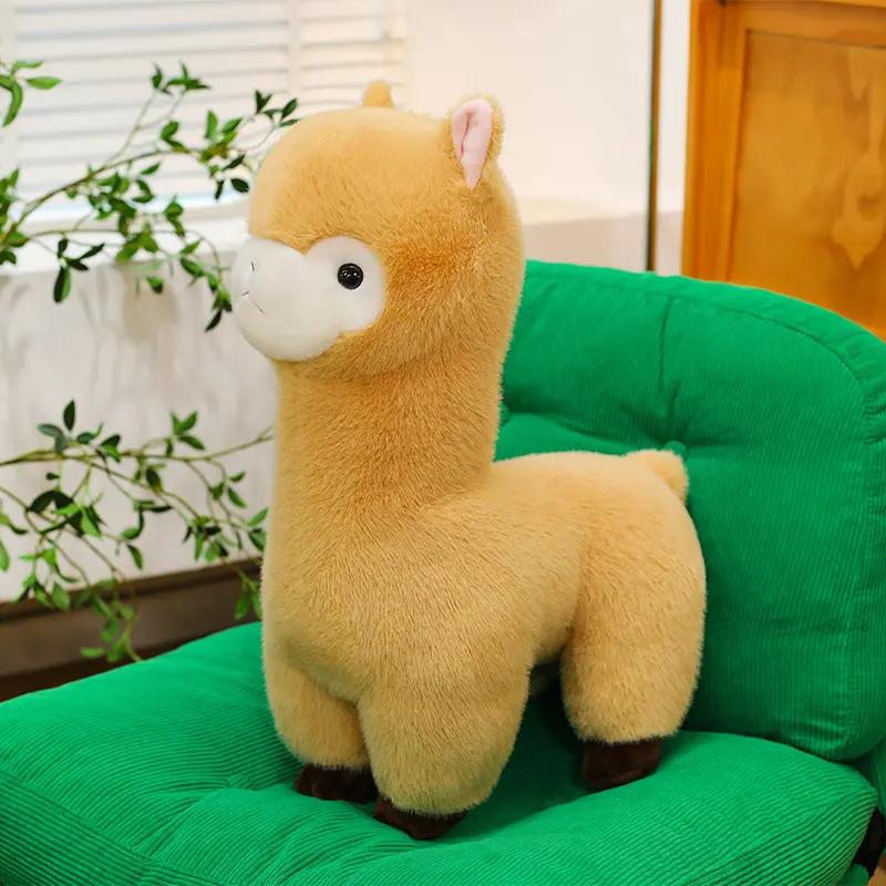 Cute Alpaca Plush Doll - Soft Look, Firm Stitching, Plush Fabric Multicolor Decor Figurine for Party, Wedding Scene Layout & Daily Ornament Gift (Home Decor Statue), Decorating Apartment