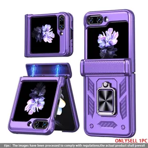 360-Degree Rotating Stand Anti-Drop Phone Case for Samsung Galaxy Z Flip7 Z Flip6 Z Flip5, Protective Cover, Durable Design