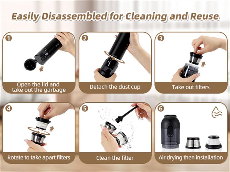 Shell Multifunctional Car Vacuum Cleaner 10kPa Outdoor Suction Blowing And Charging Integrated Car Vacuum Cleaner