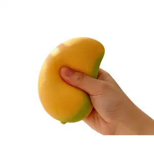 Fruit-shaped slow-rebound stress-relieving crystal slime, a home decor gift suitable for both adults and children.