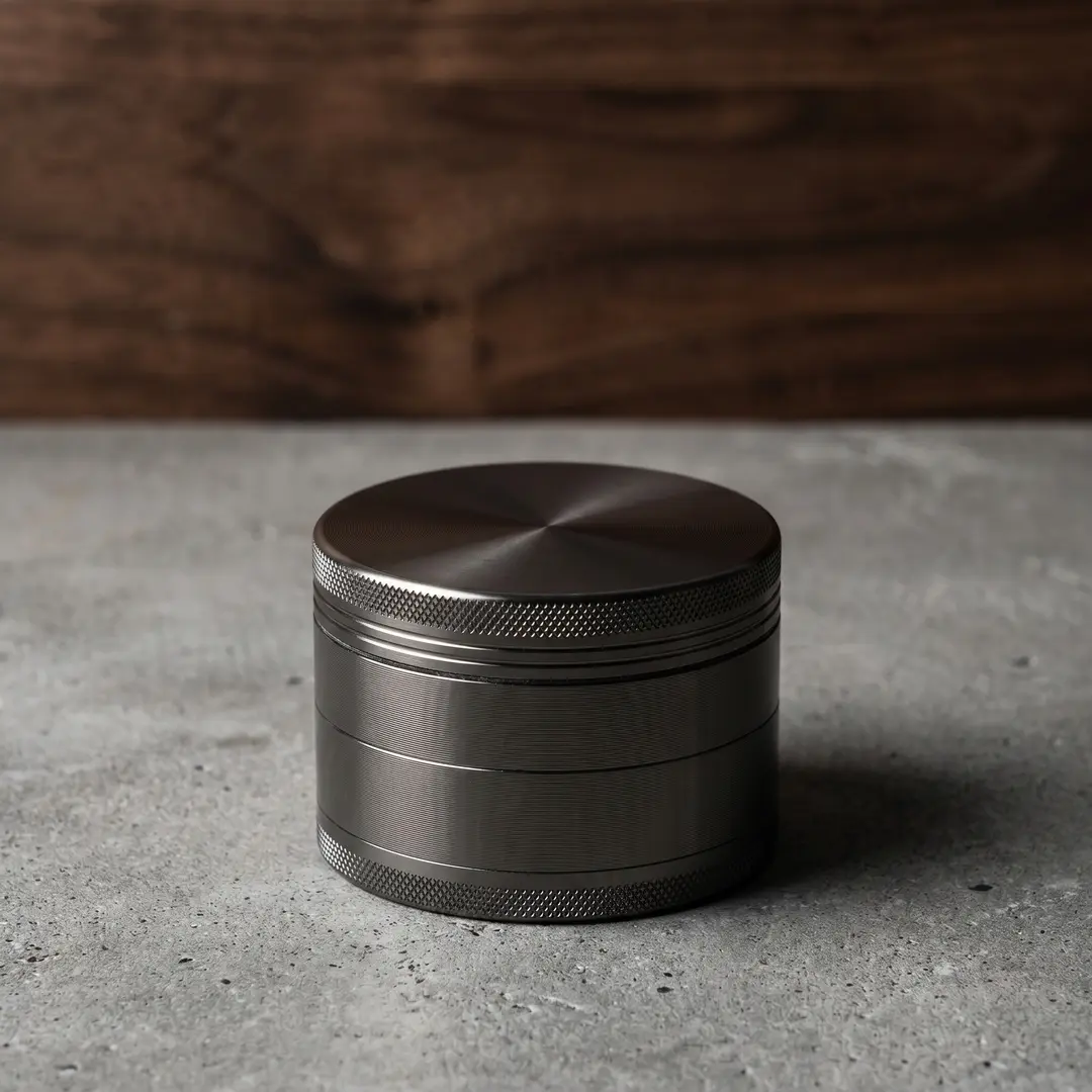 1.57 inch 40mm Gun Grey Pattern Spice Grinder Metal Manual Four Layer Salt Grinder Pepper Mortar Spice Zinc Alloy Seasoning Spice Grinder Kitchen Cooking Accessories Kitchen Tool Gift
