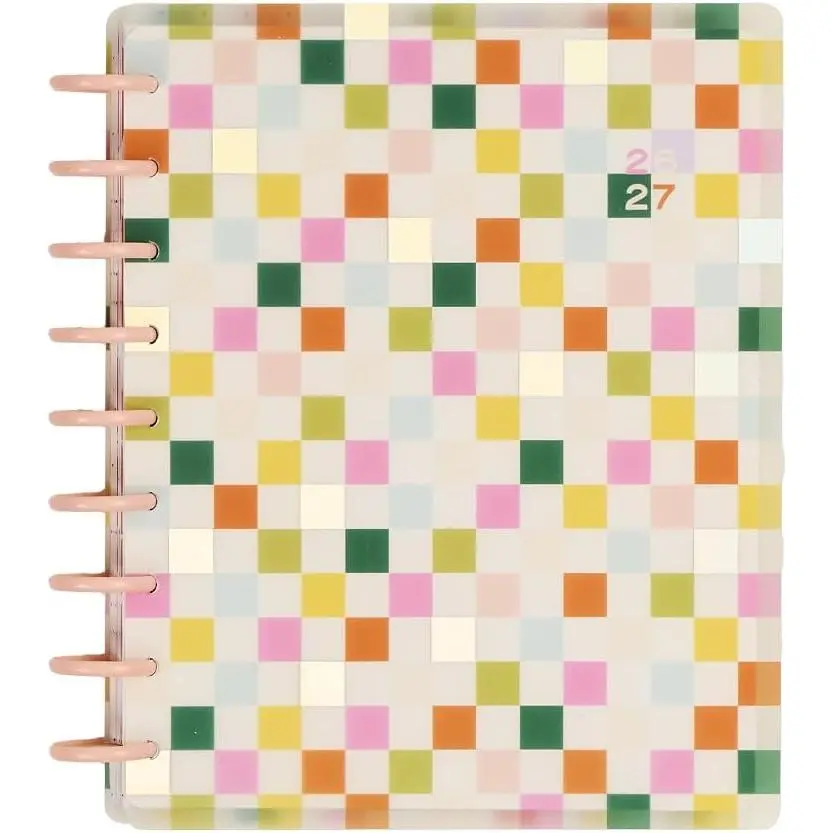 Teacher Planner, Disc-Bound Classic Size 7x9.25" (July 2026–June 2027) with 3 Extra Months, 2 Sticker Sheets, Teacher Layout, Dashboard View, Dynamic Colors, Just Be You Me