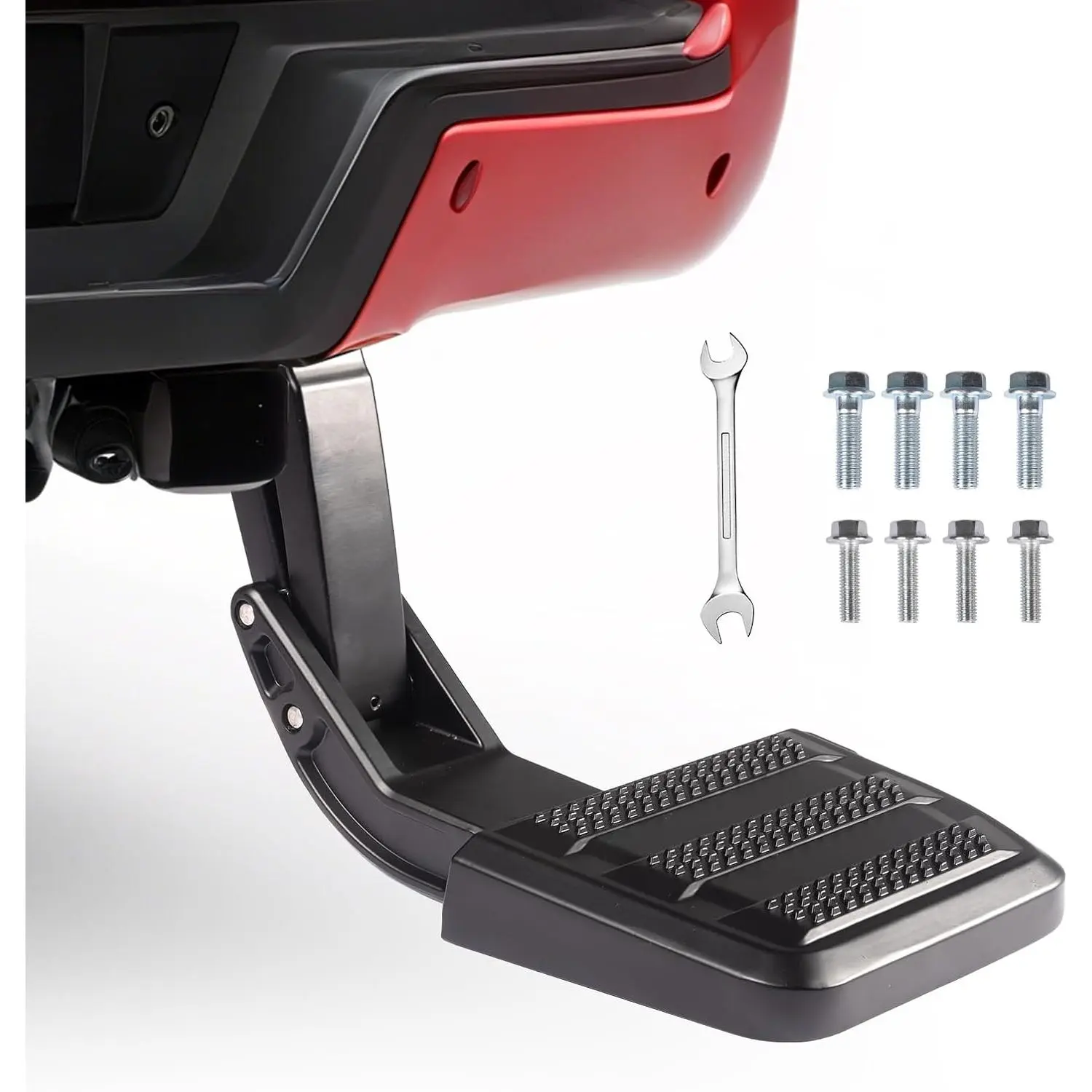 Upgrade Version High-Strength Aluminum Bolt-On Truck Bed Tailgate Step, 1-Piece Solid Construction, 350 LBS Load Capacity, Foldable, Compatible with Toyota Tacoma 2024-2026, Replacement for PT392-35920