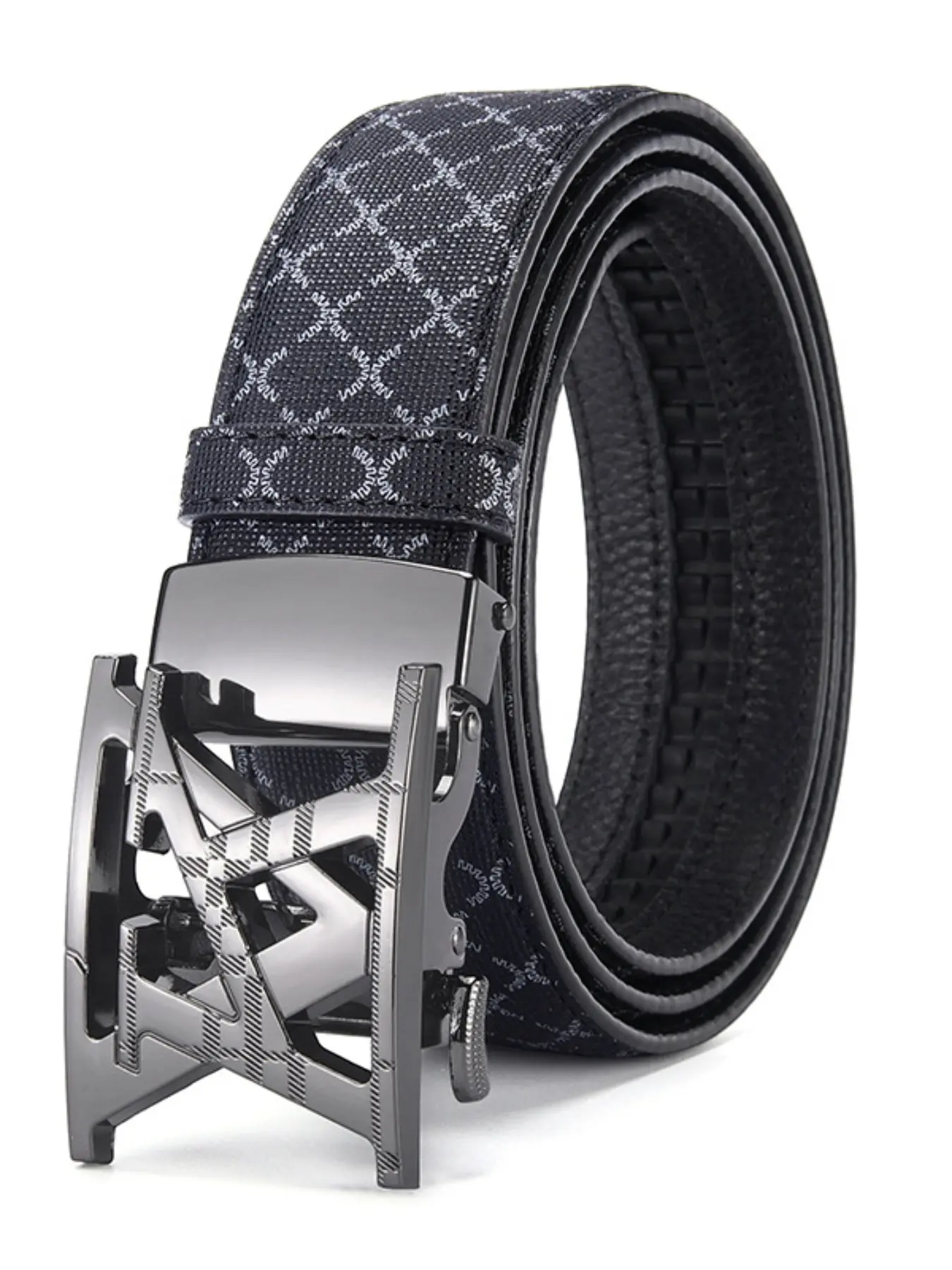 Men's Automatic Buckle Business Casual Belt, Casual Fashion Belts, Durable and Fashionable Design, Ideal for Daily Wear, Perfect Gift Option