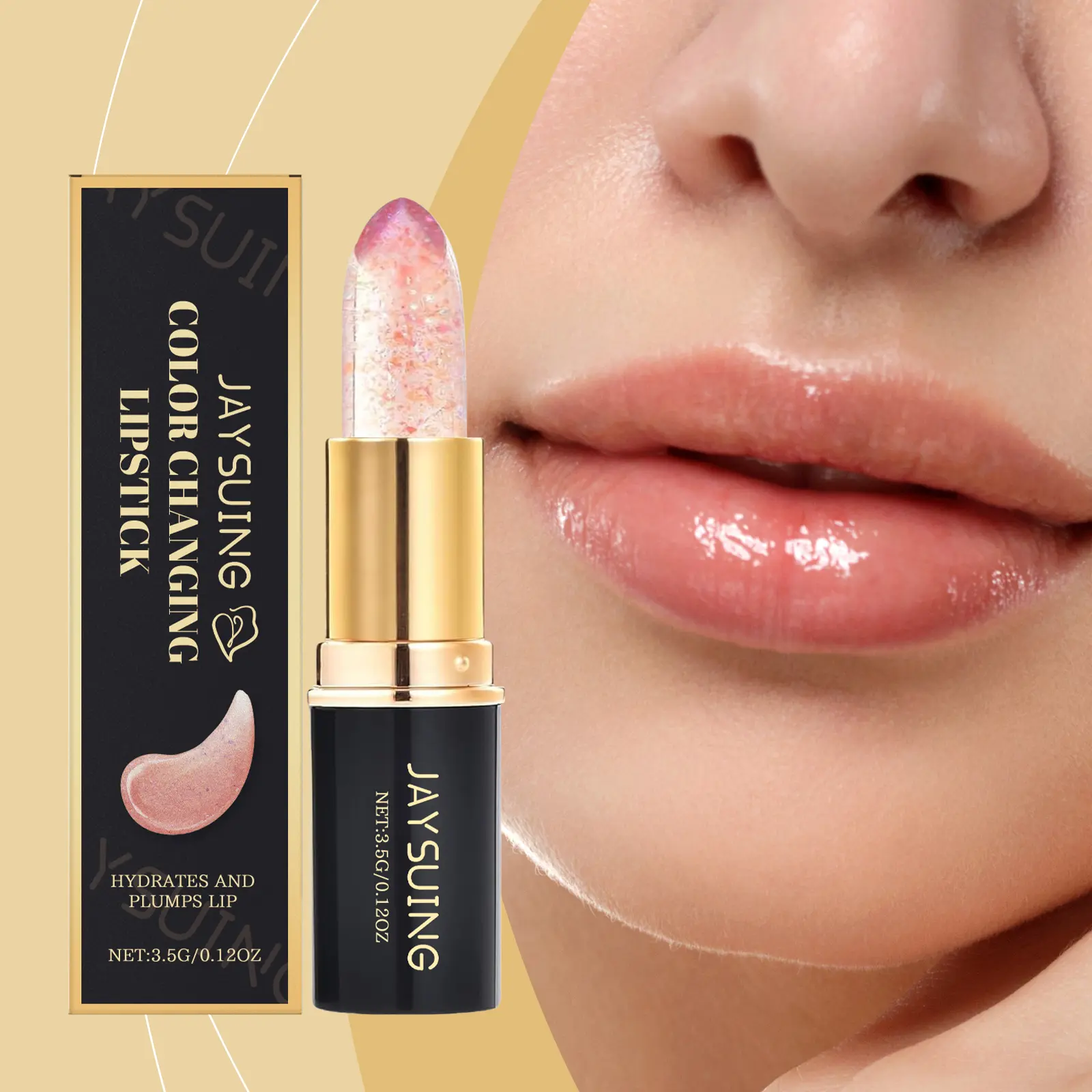 Shimmer Color Changing Nourishing Lip Balm Infused Mineral Oil, Petrolatum & White Beeswax Non-Greasy Hydrating Glossy Long Wear Lip Care, Perfect Birthday Christmas Valentine Holiday Gift