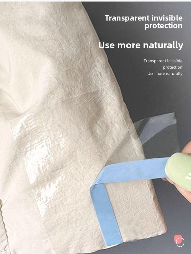 3PCS Anti-stain stickers for trench coat collars, winter down jackets, overcoats, outerwear, and linings; invisible, transparent, and self-adhesive.