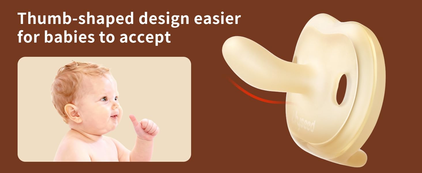 Newborn Silicone Pacifier, Ultra-Light One-Piece, Sensitive-Skin Shield, for Breastfed Babies, 0-6 Months, BPA-Free, 2 Pack