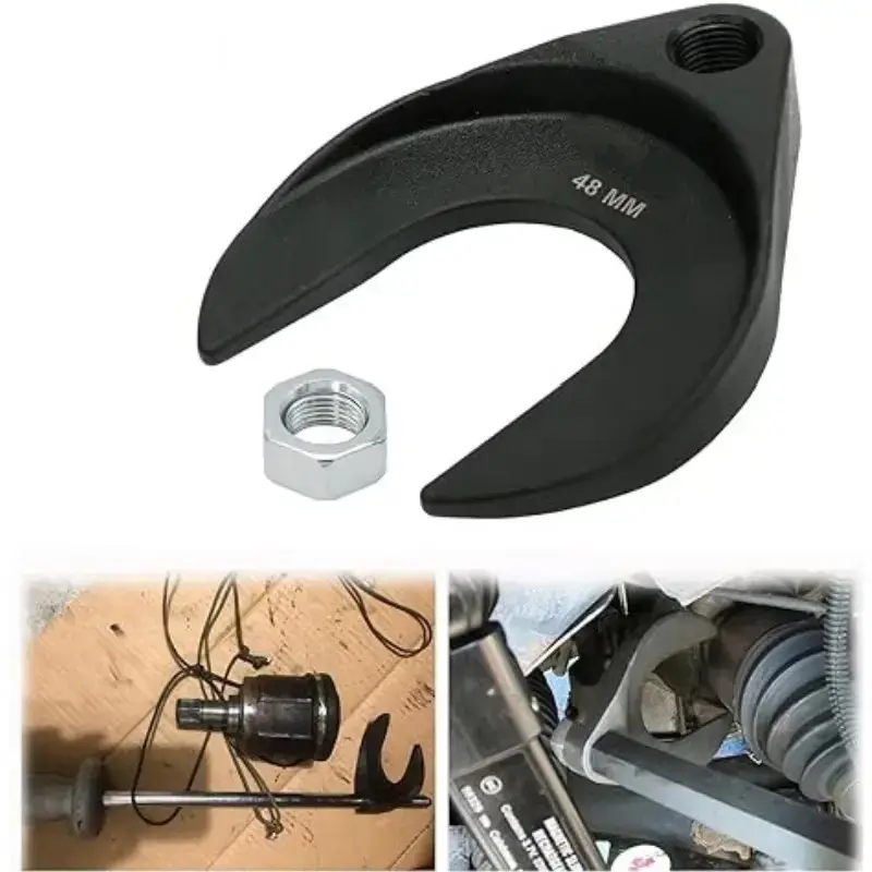 48mm Inner CV Axle Removal Tool with Nut - Front Wheel Drive Vehicles Axle Pulley Attachment For Slide Hammer with 5/8"-18 Threads - CV Joint Puller Fork Adapter Removing Tool Fix Damaged CV Joints