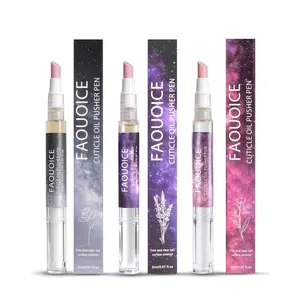 3 Pack Ceramic Cuticle Oil Pusher & Remover Pen with Micro-Dosing Moisturizing Oil, Nail Care for Dry & Damaged Nails, Hydrates & Strengthens Nails