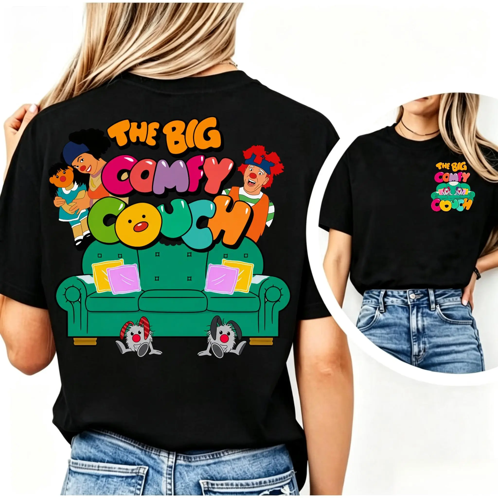 2 Sided Printing 90s Shirt the Big Comfy Couch Shirt Gift
