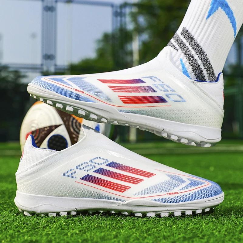 Trendy TF/FG Soccer Cleats for Men Women – Breathable Lightweight Football Boots, Comfortable Sneakers for Outdoor Sports Training