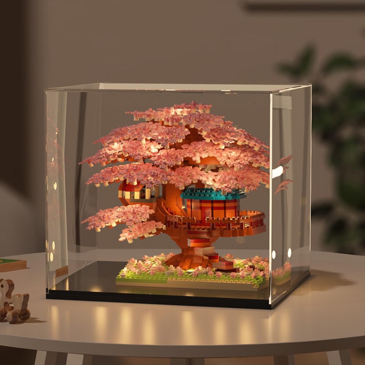 Mini Cherry Blossom Tree House Building Blocks Model (1 Box), Creative House Building Kit and Educational Blocks Toy for Kids, Home Decoration, Birthday and Festival Gift Mini Cherry Blossom Tree House Building Blocks Model (1 Box), Creative House Building Kit and Educational Blocks Toy for Kids, Home Decoration, Birthday and Festival Gift