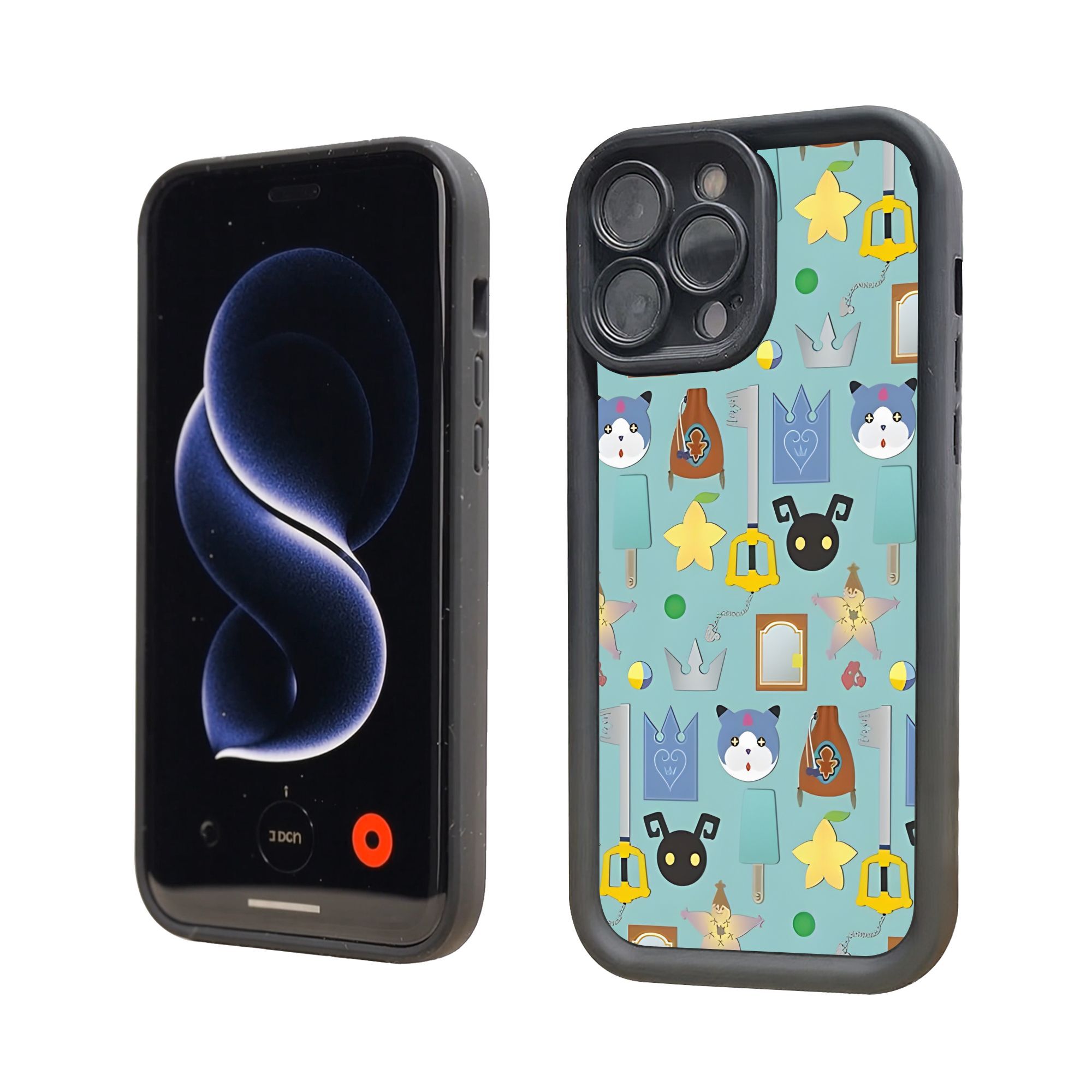 Phone Case - 1pc Kingdom Hearts Themed Phone Case Designed to Prevent Collisions, Compatible with Multiple iPhone 17 E Air Pro ProMax iPhone16 15 14 Plus 13 12 Mini 11 X XS XR