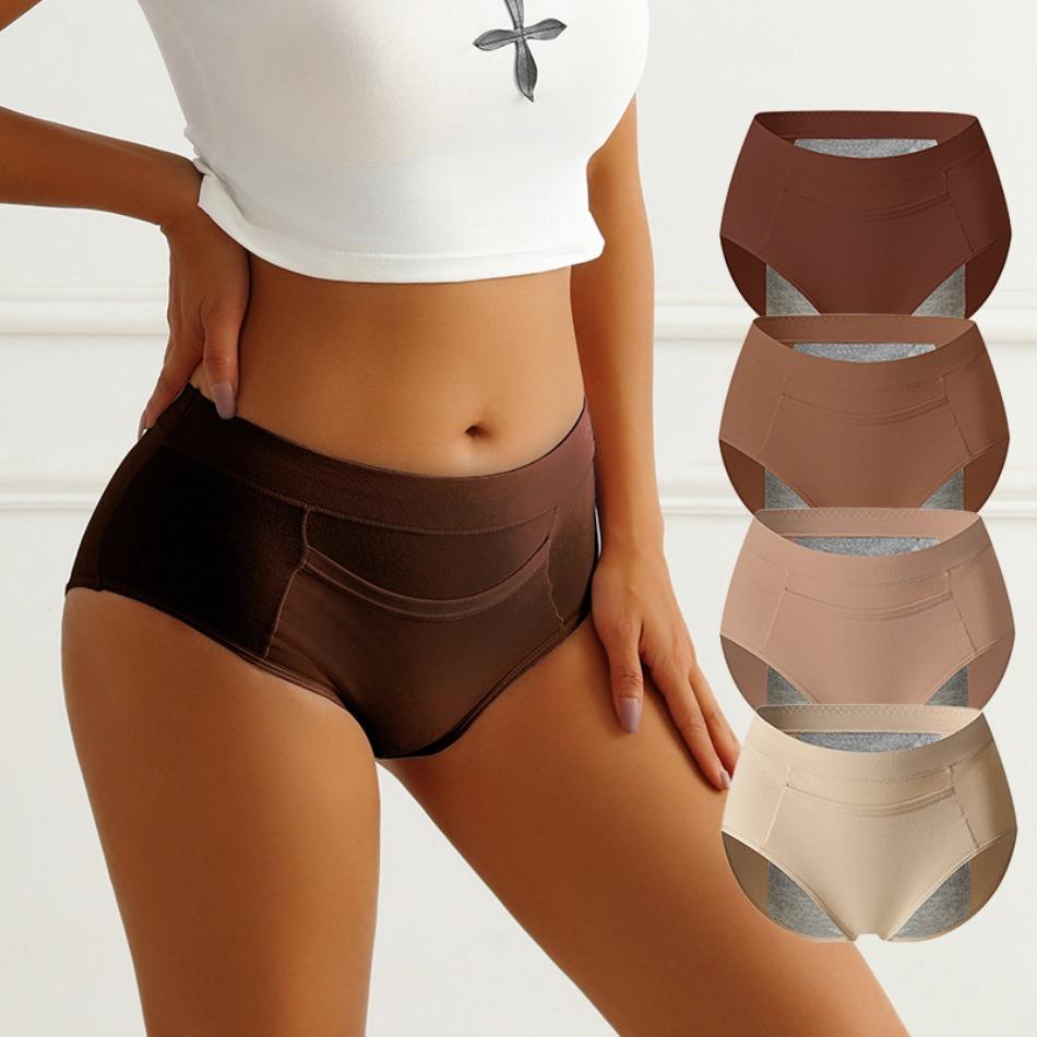 Large size underwear pure cotton high waist women's physiological pants menstrual aunt pants anti-side leakage sanitary pants