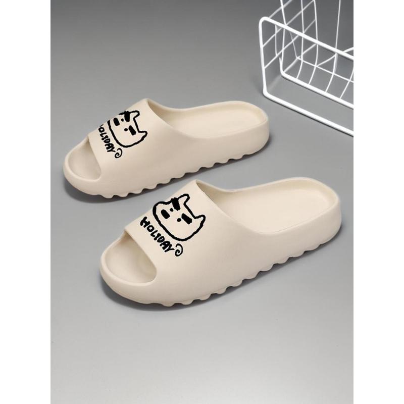 (New)Women's Cute Cartoon Dog Pattern Slides, Casual Soft Comfortable Home Slippers, Non-slip Slippers for Indoor & Outdoor Wear, Girl(Gift)11